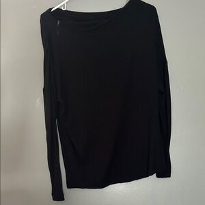 Chic Black Long Sleeve Women's Top